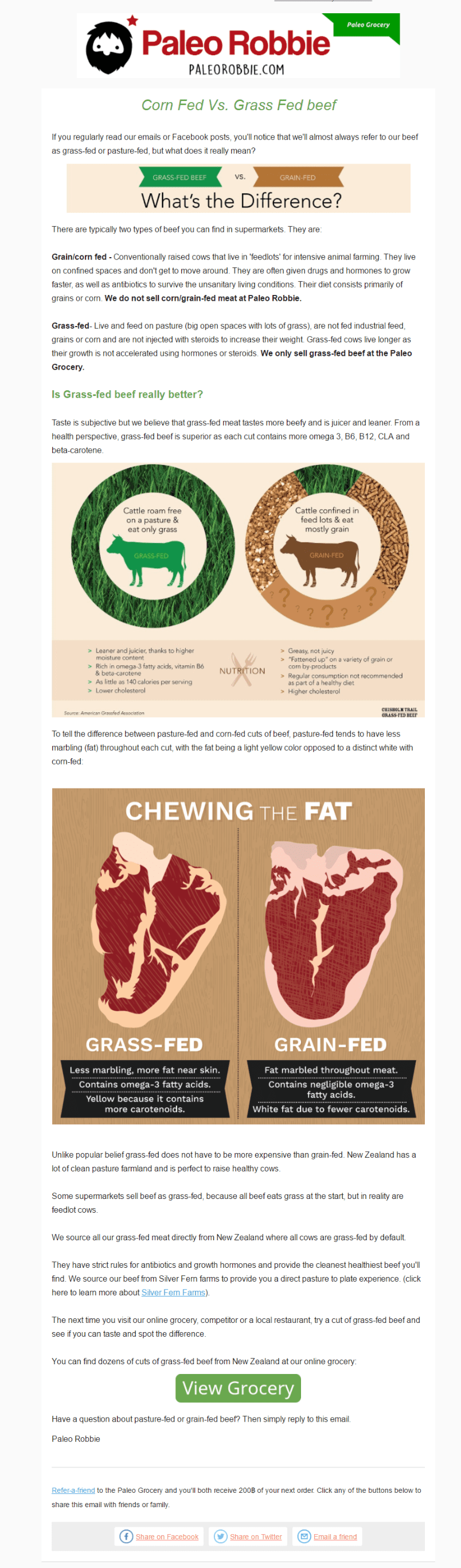 paleo robbie beef newsletter comparison