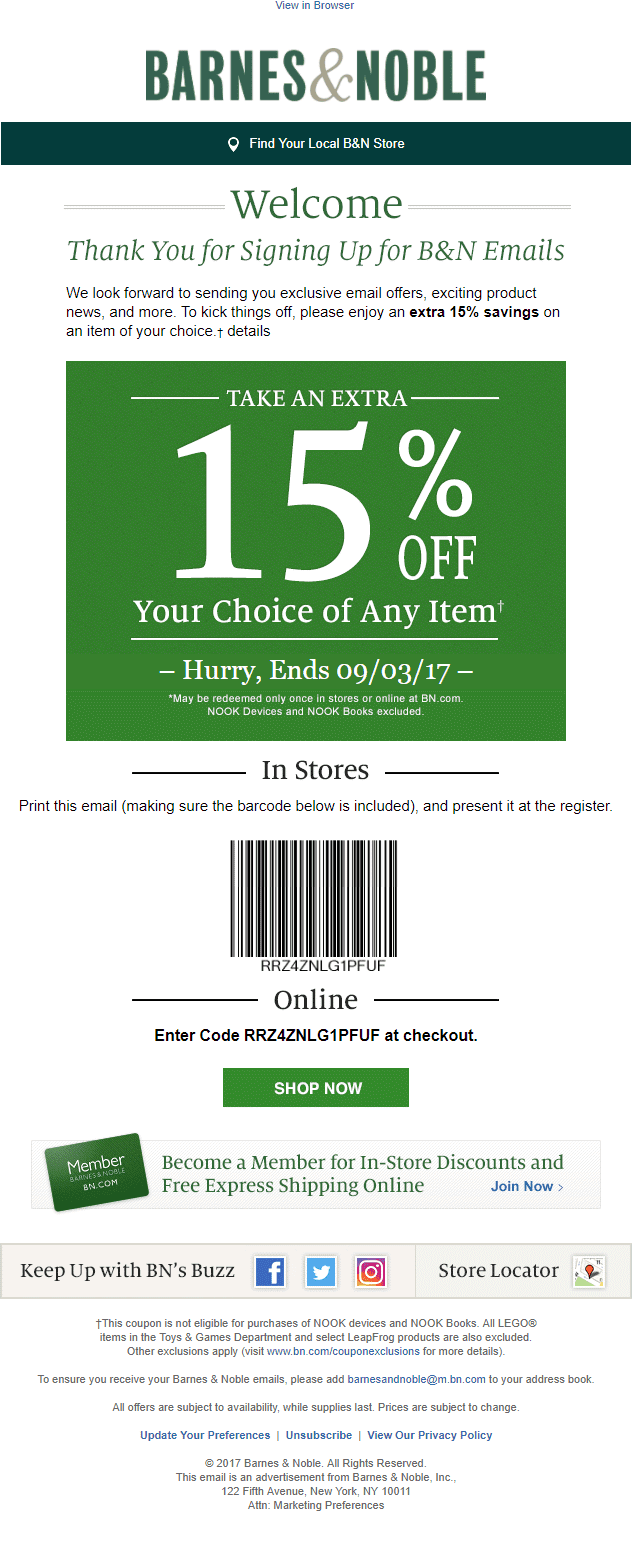 Barnes And Noble Coupons Not Expired