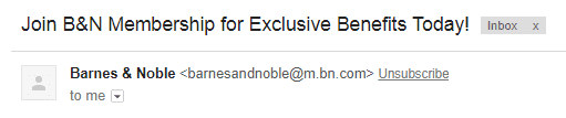 barnes & noble call to action subject line