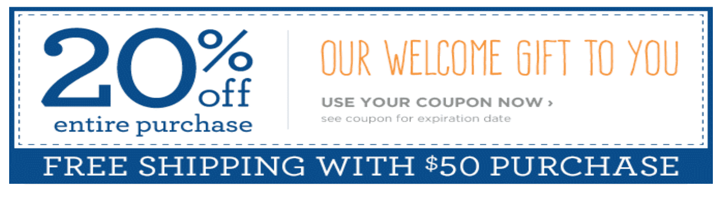 Gymboree Welcome Discount Email