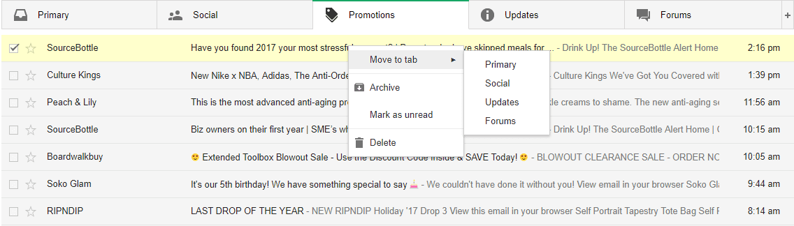 move tabs whitelist marketing promotional emails promotions gmail