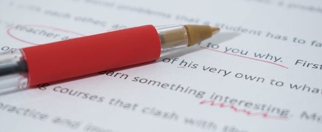 image of proofreading an email