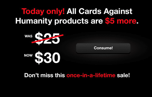 cards against humanity black friday sale