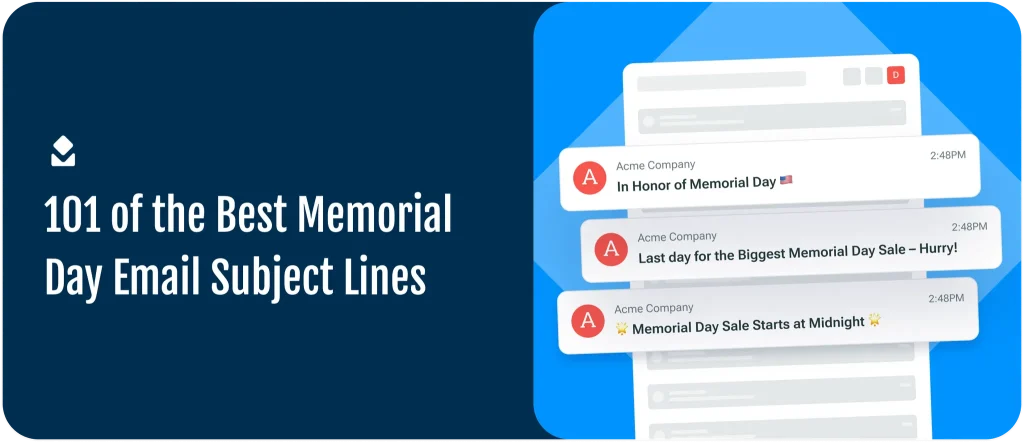 101 of the Best Memorial day subject lines