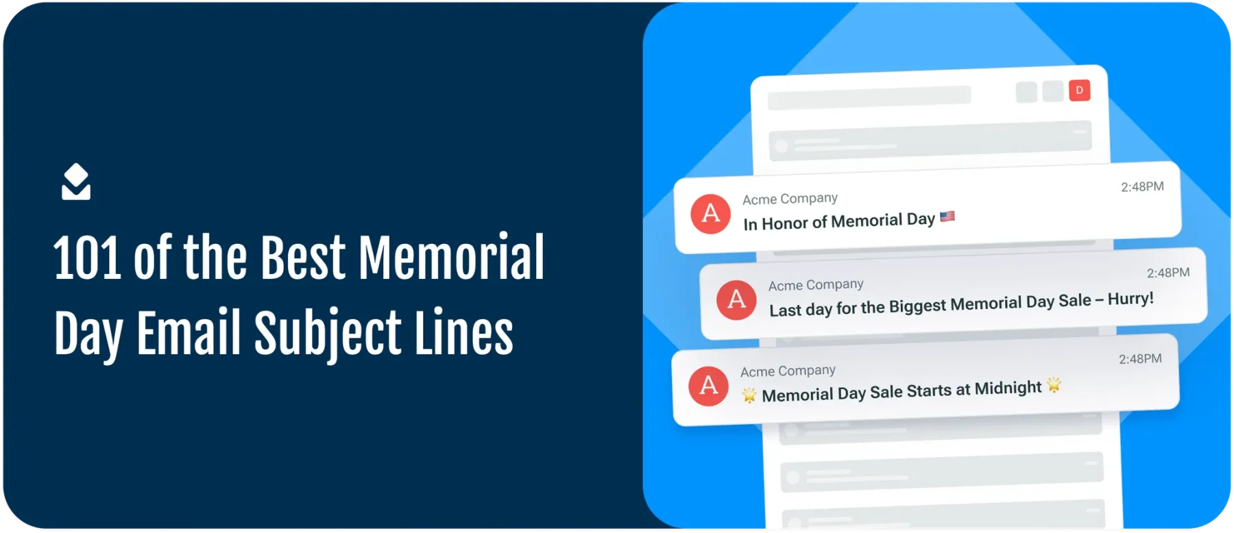 101 of the Best Memorial day subject lines