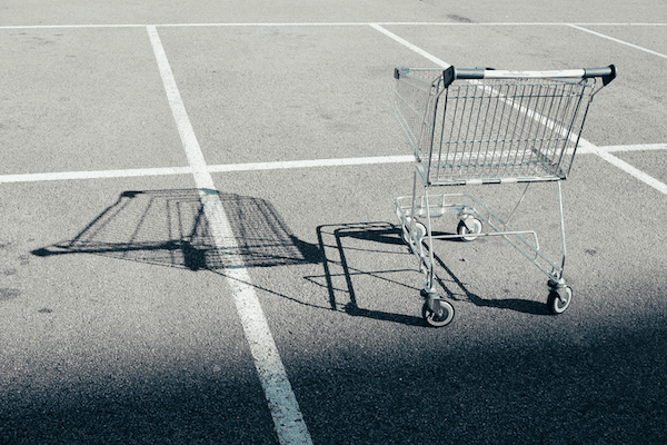 abandoned shopping cart