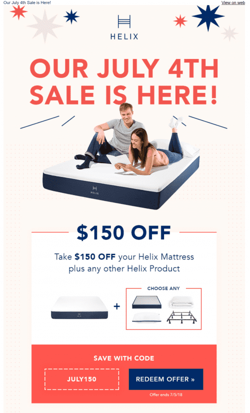 sale email