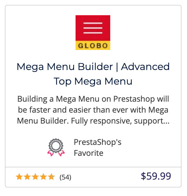 mega menu app